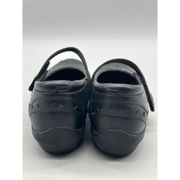 Bjorndal Black Leather Comfort Plus Antifatigue Buckle Flats Size 7 - Picture 4 of 5